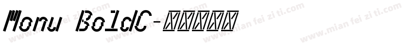 Monu BoldC字体转换